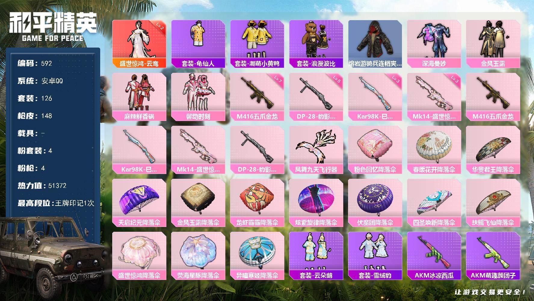 HPKG461606和平精英账号详情图18