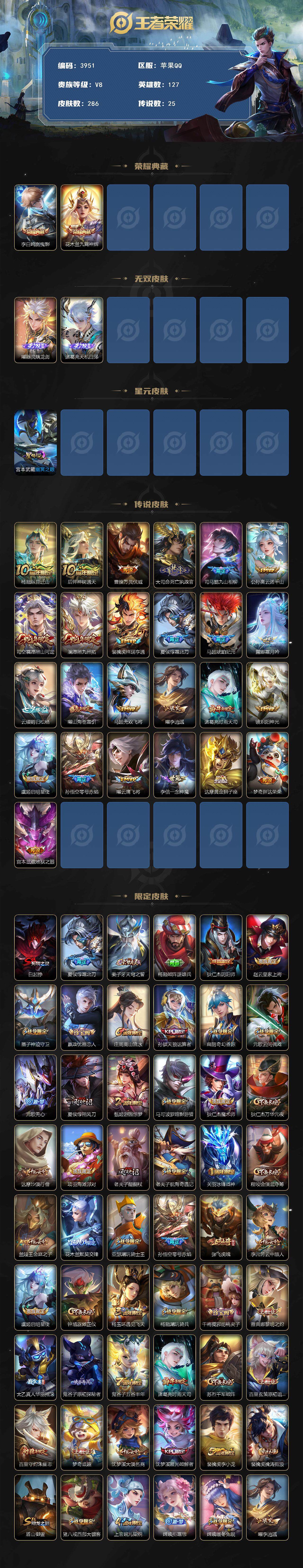 WZQM425737王者荣耀账号详情图3 WZQM425737王者荣耀账号详情图3