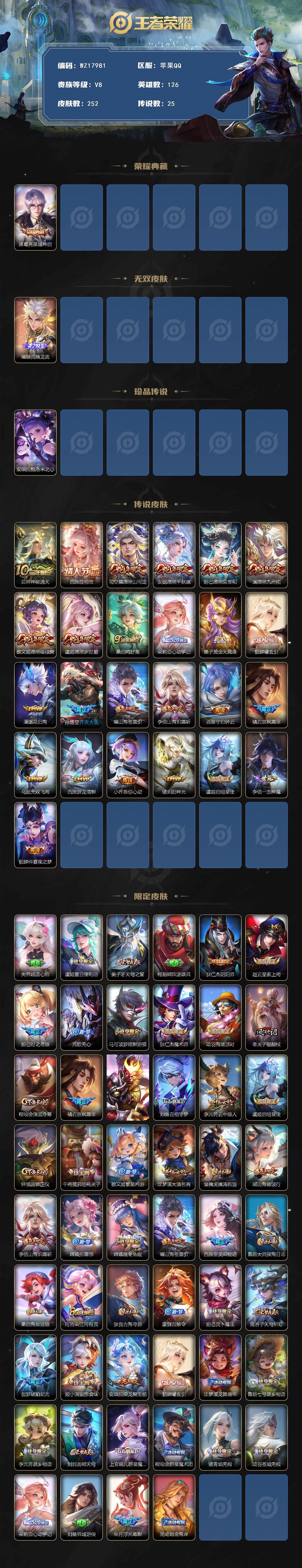 WZ0346063王者荣耀账号详情图2