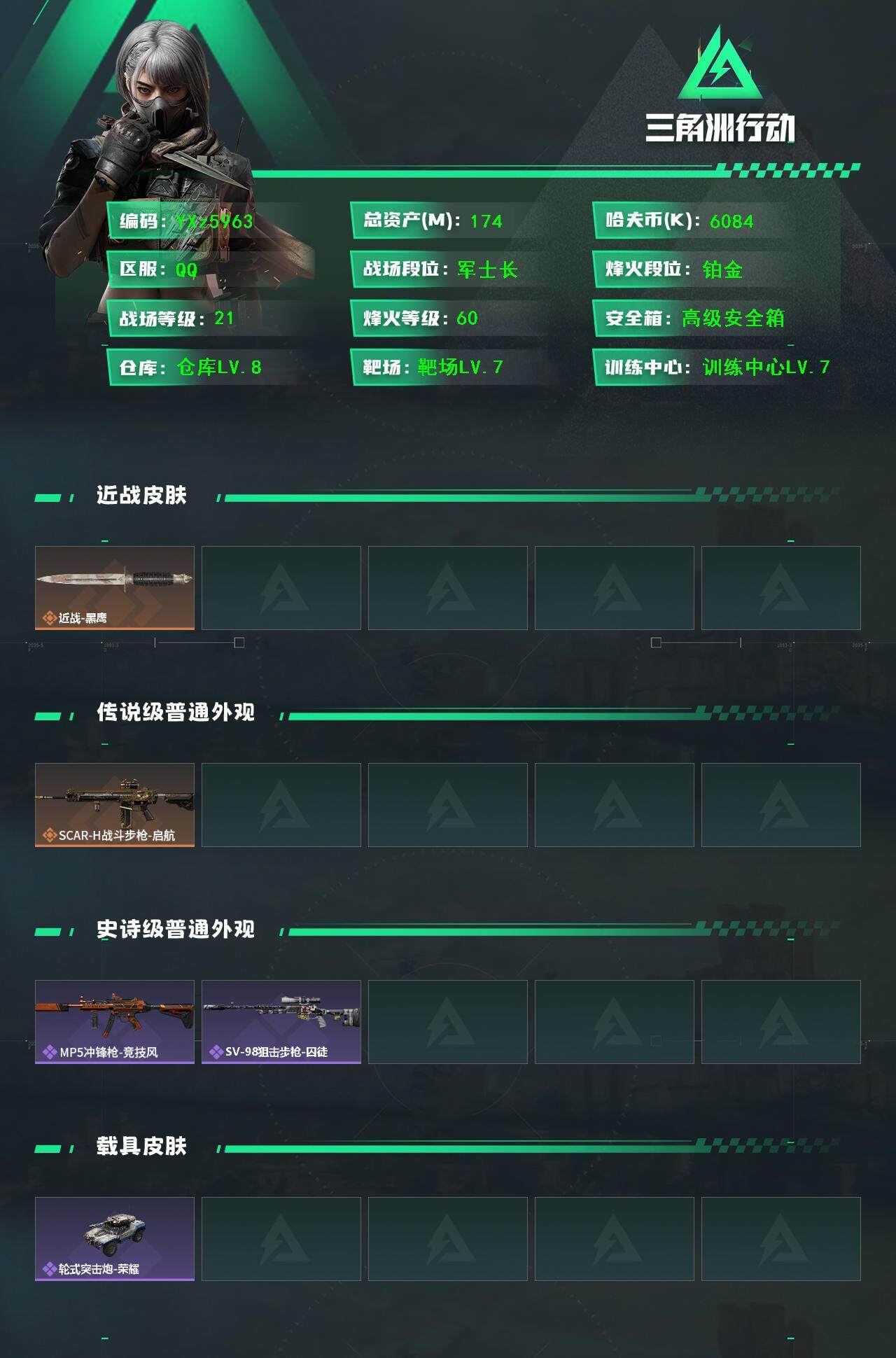 SJZCMW46414三角洲行动账号详情图2