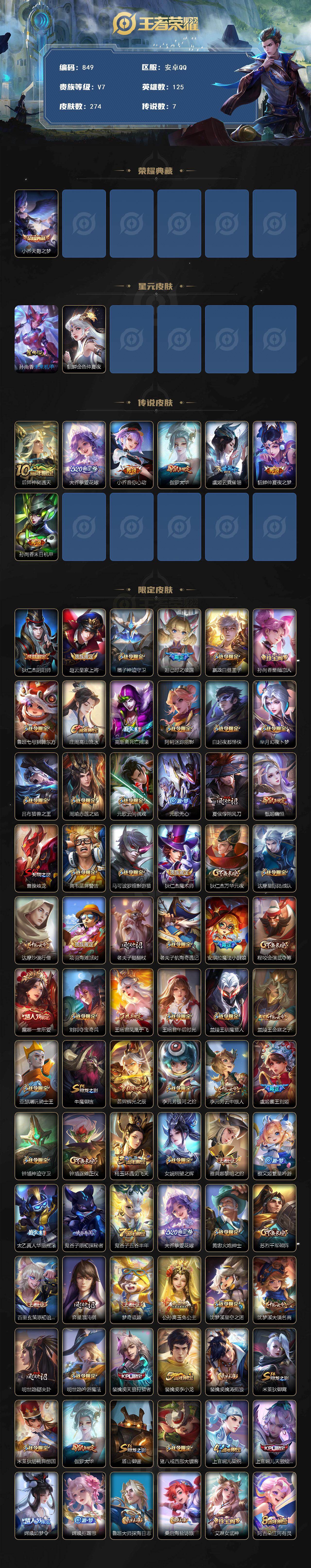 WZLFY42853王者荣耀账号详情图2