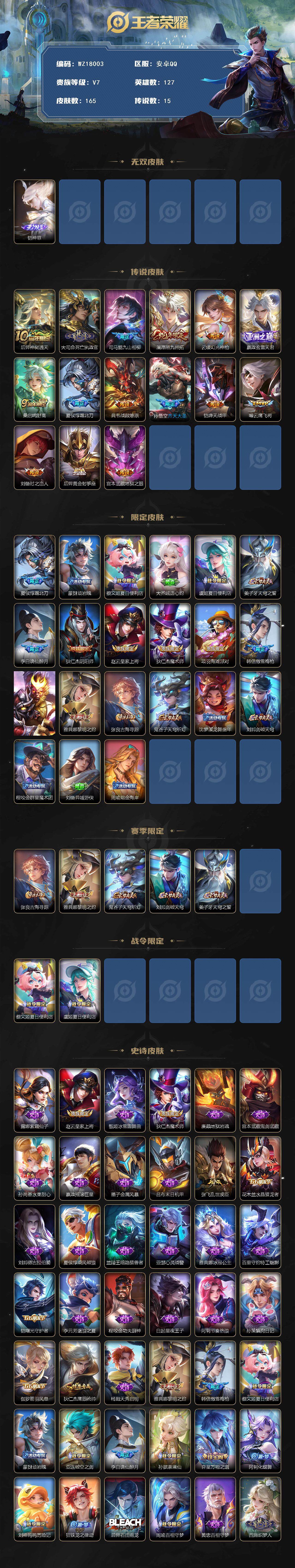 WZ0346110王者荣耀账号详情图2