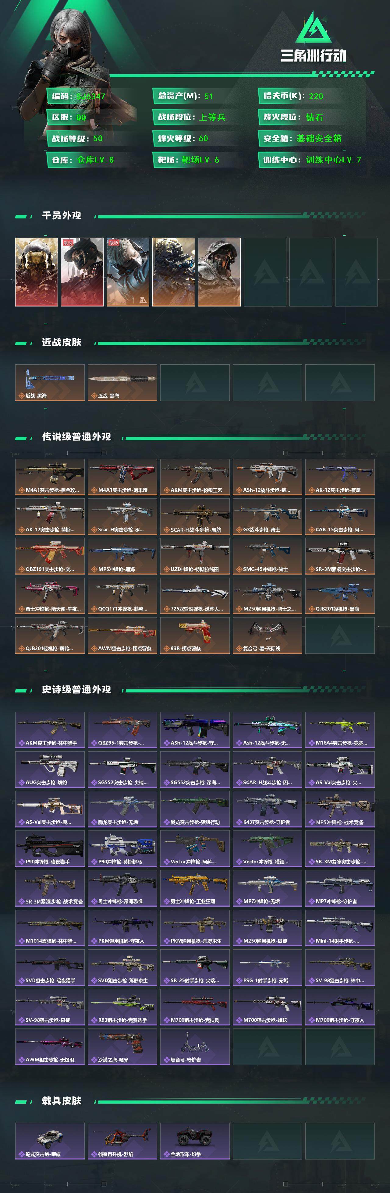 SJZEY40946三角洲行动账号详情图2 SJZEY40946三角洲行动账号详情图2