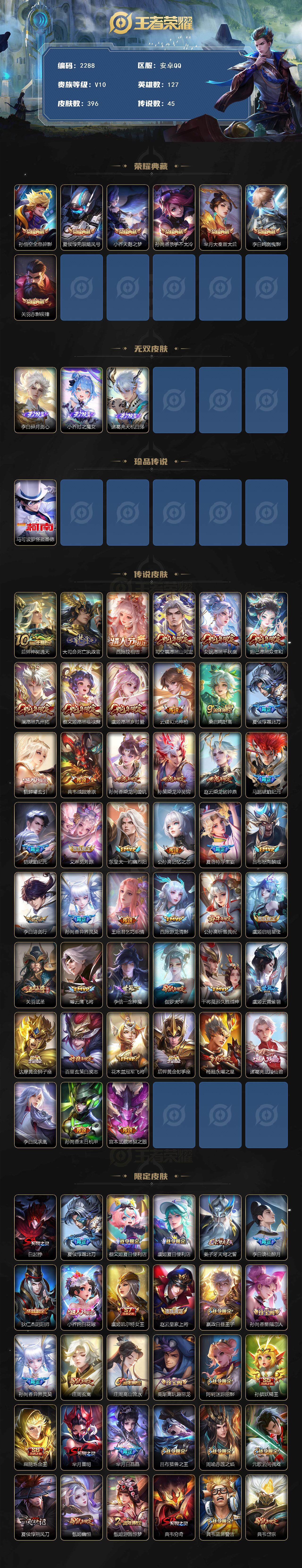 WZCMW45521王者荣耀账号详情图2