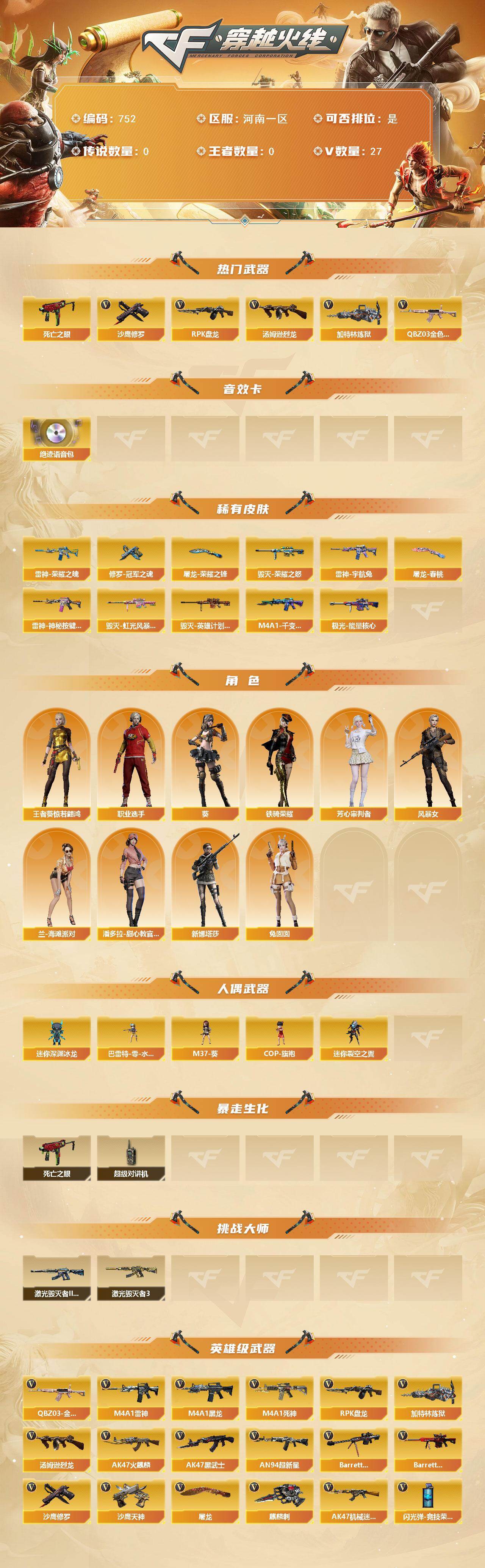 CFCMW421211穿越火线账号详情图2