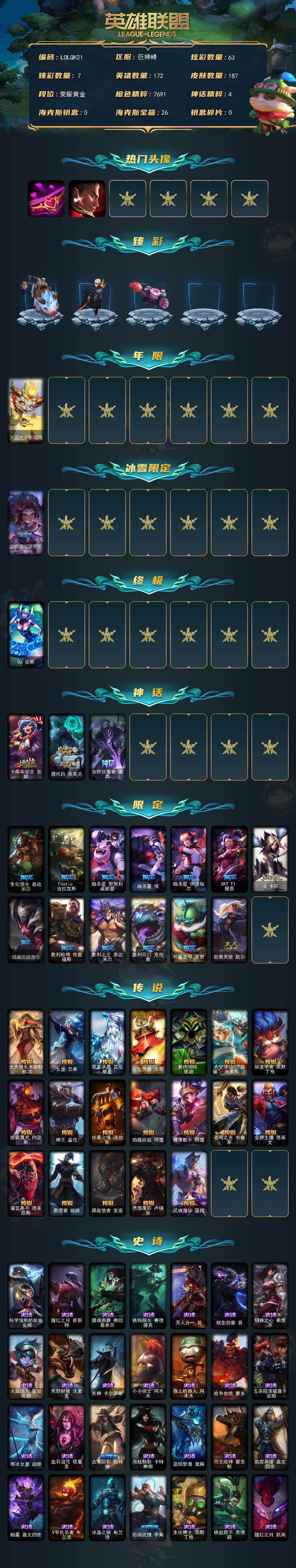 LOLEY40680英雄联盟账号详情图2 LOLEY40680英雄联盟账号详情图2