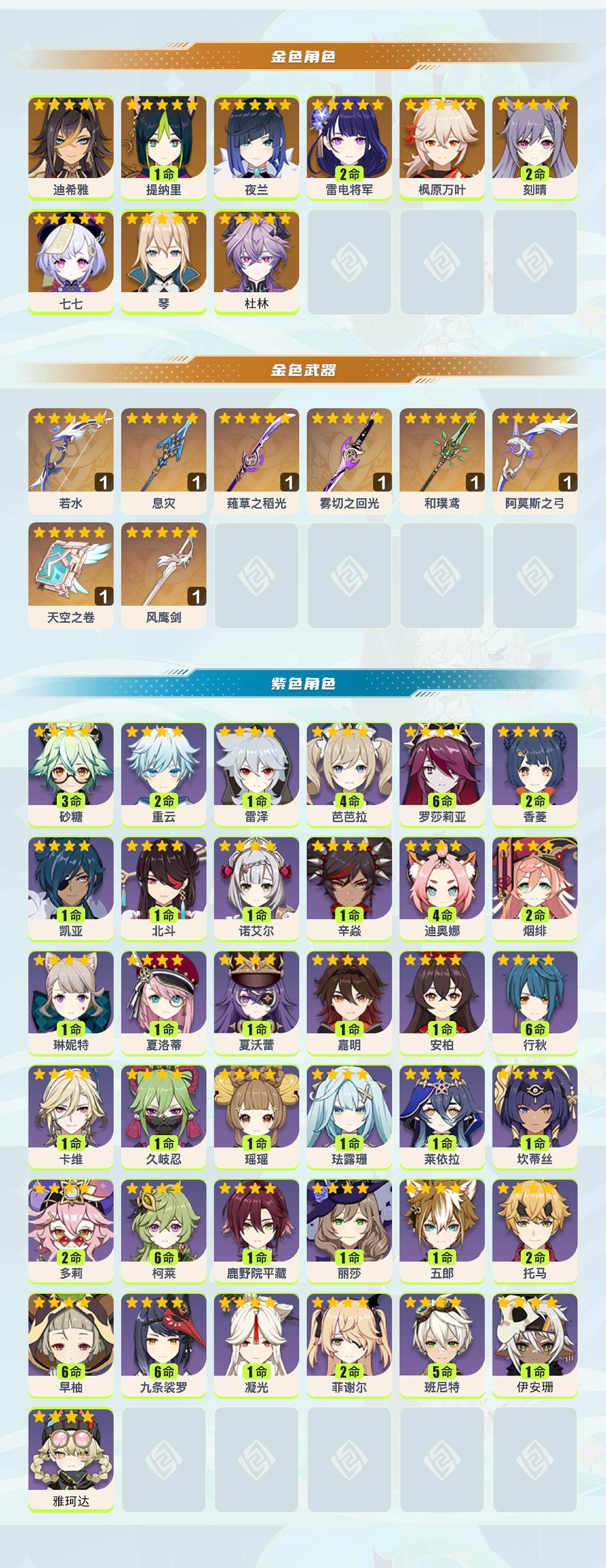 YSEY40111原神账号详情图3