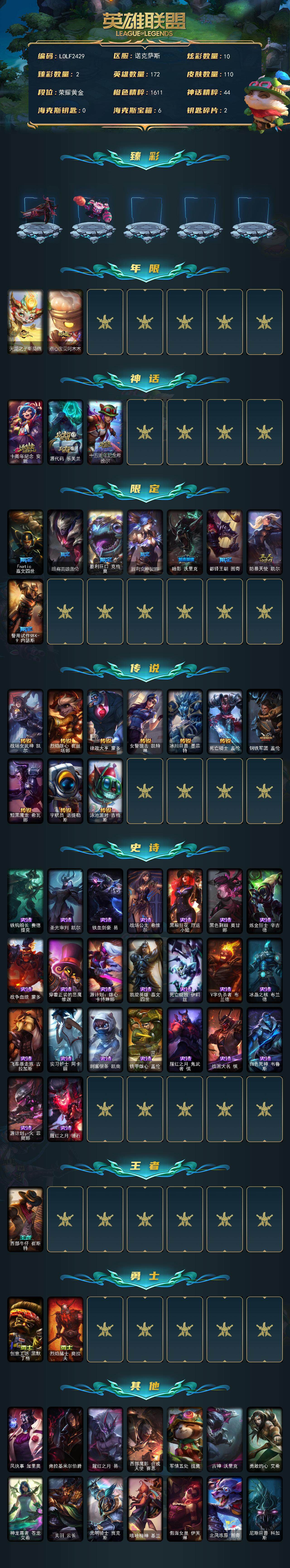 LOLEY40750英雄联盟账号详情图3 LOLEY40750英雄联盟账号详情图3