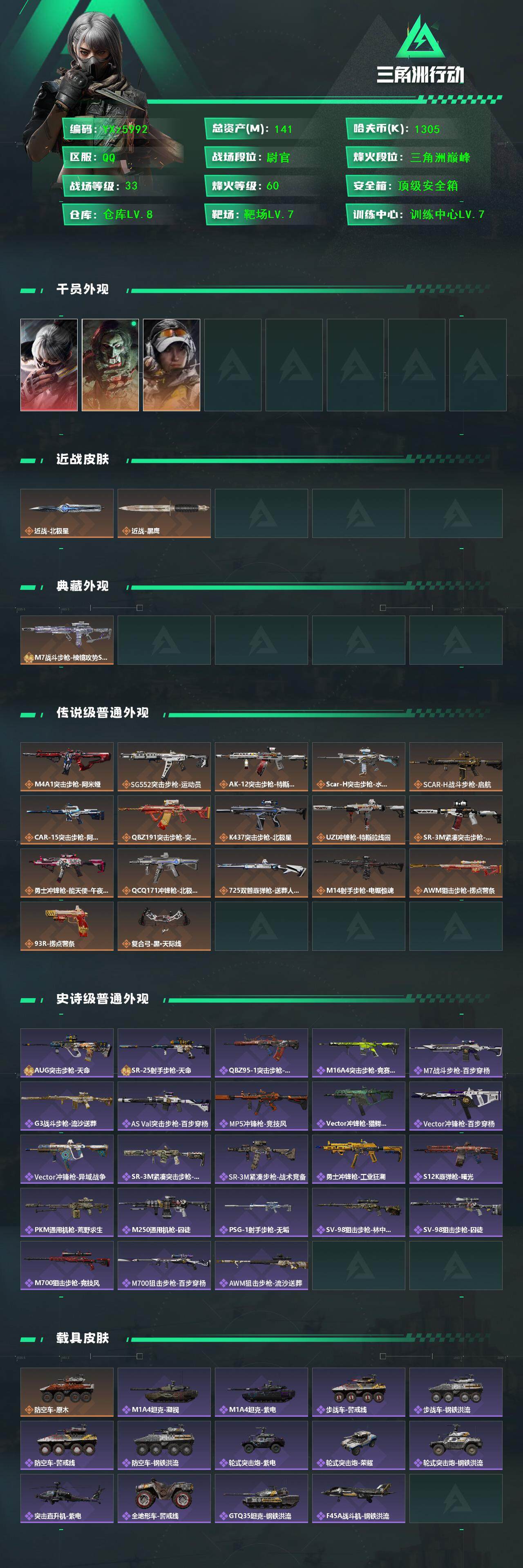 SJZCMW46433三角洲行动账号详情图2 SJZCMW46433三角洲行动账号详情图2