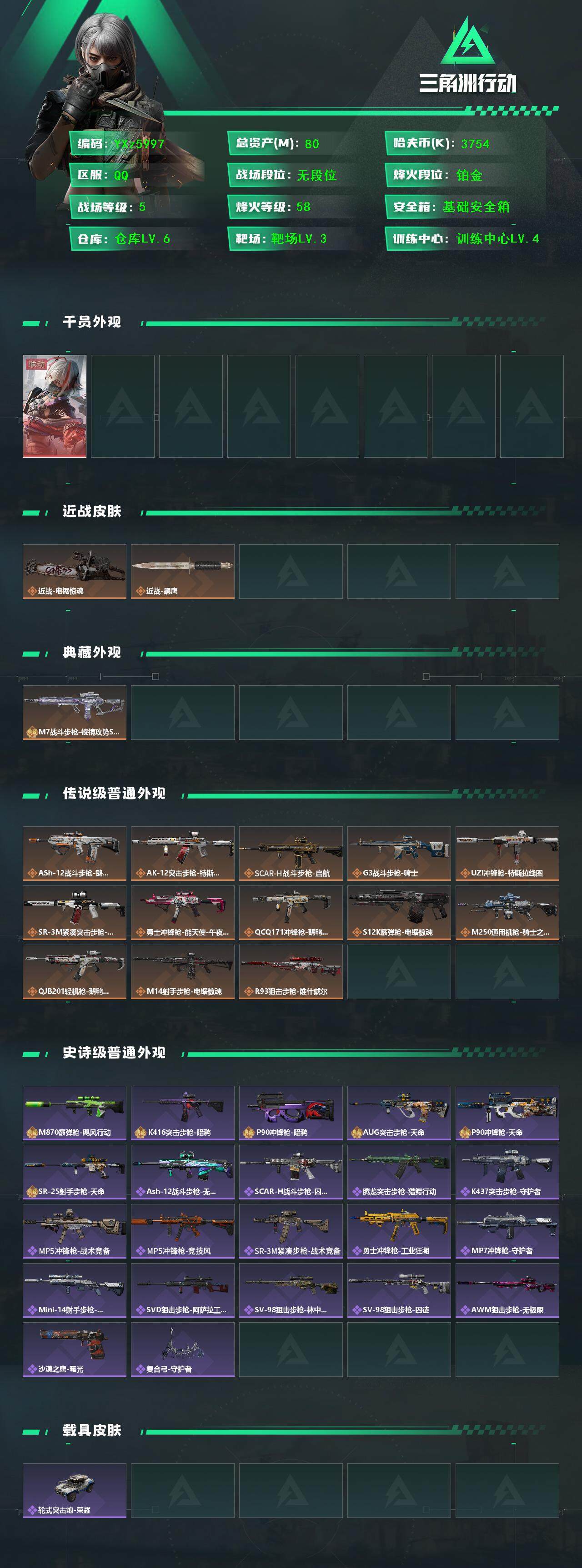 SJZCMW46419三角洲行动账号详情图2