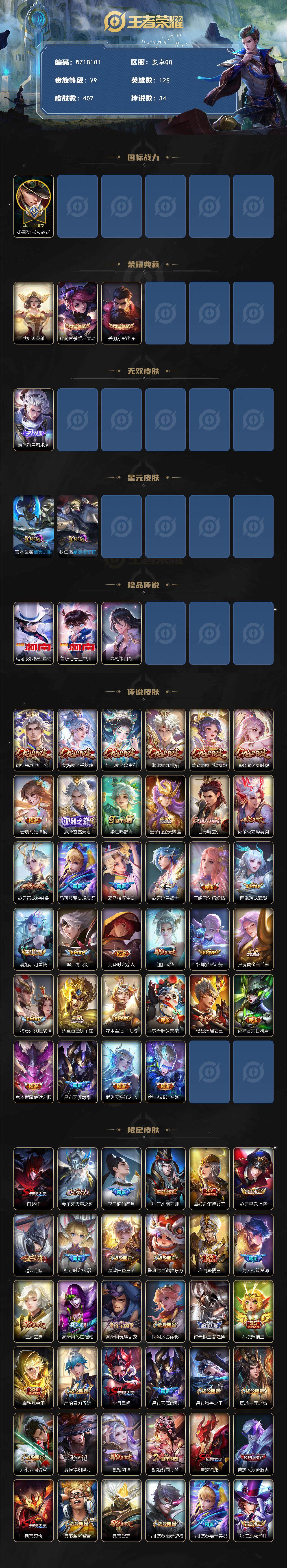 WZ0348981王者荣耀账号详情图2