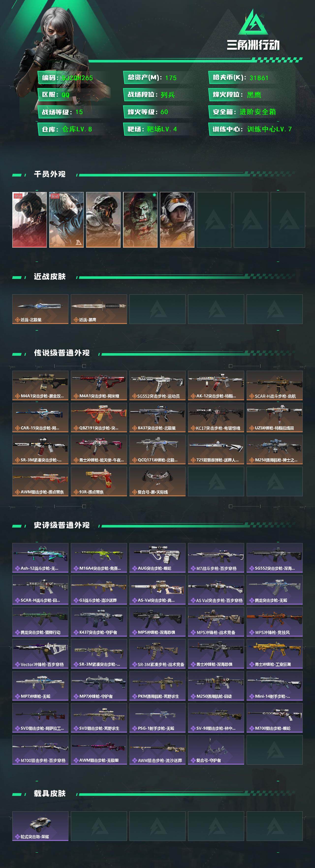 SJZEY41460三角洲行动账号详情图2