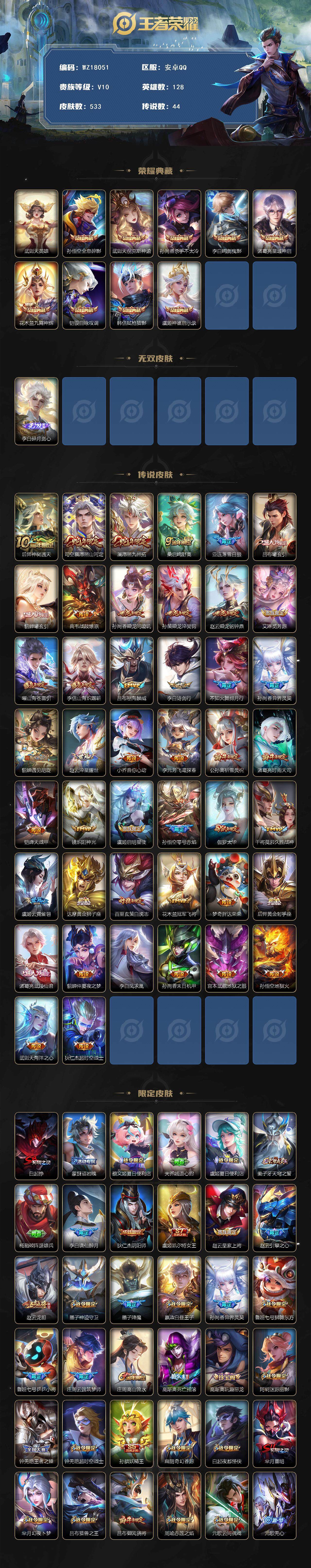 WZ0348868王者荣耀账号详情图2