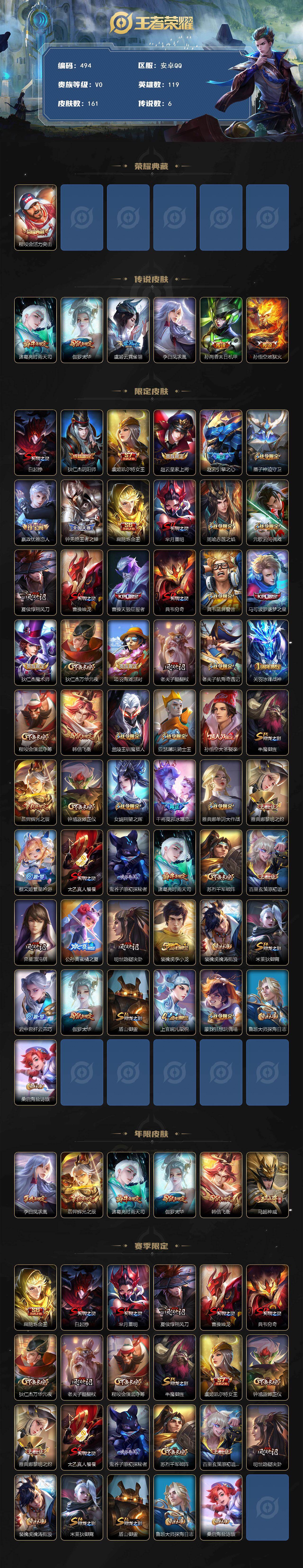 WZCMW495528王者荣耀账号详情图2