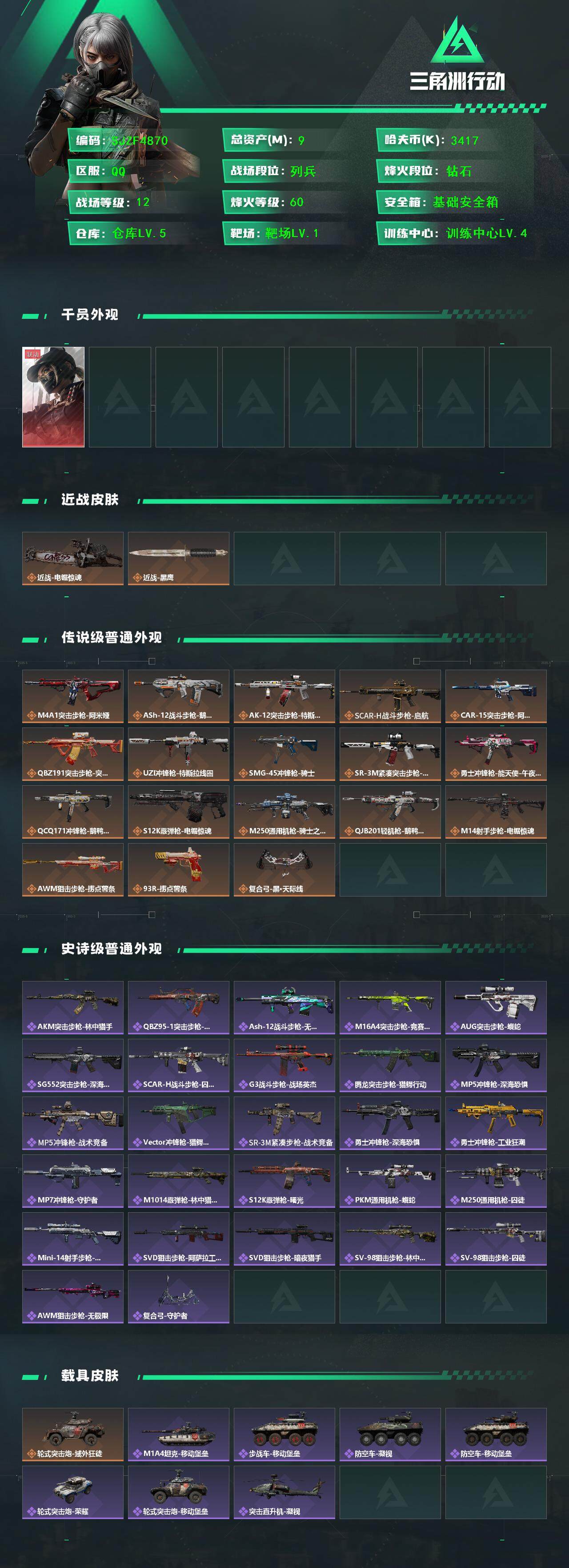 SJZQM41430三角洲行动账号详情图3