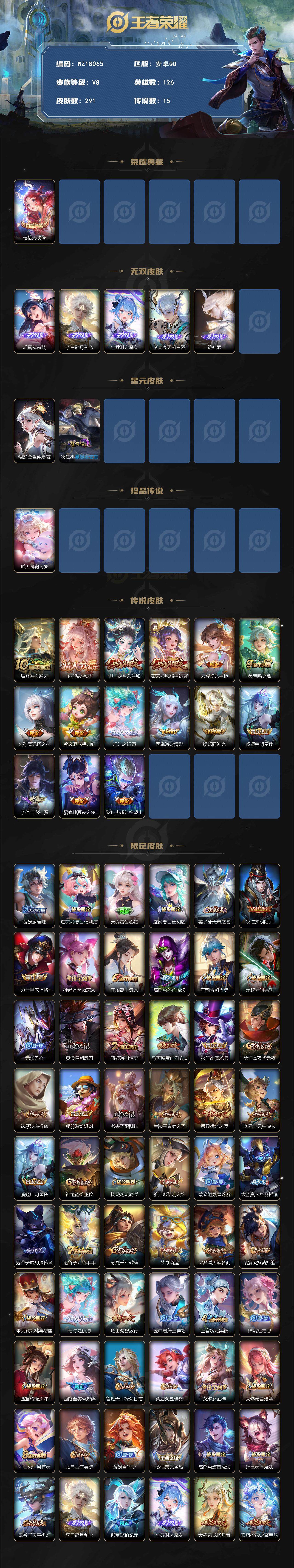 WZ0349023王者荣耀账号详情图2