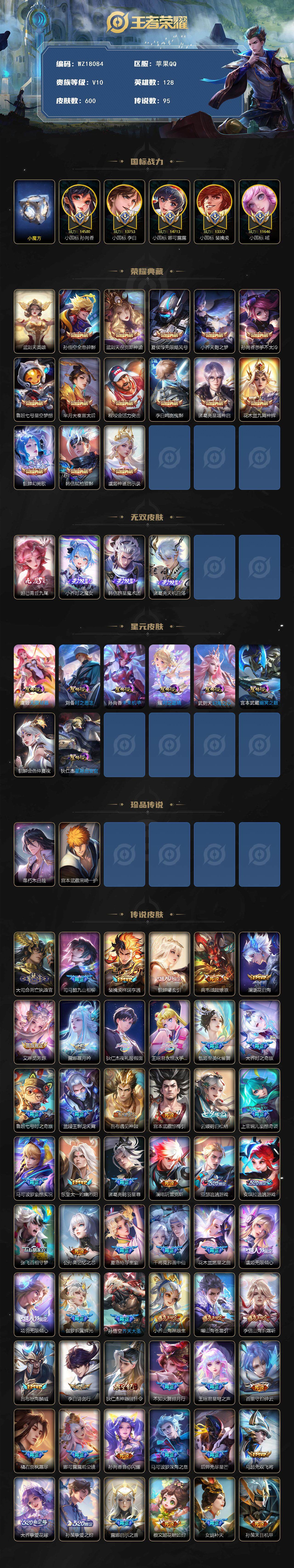 WZ0347904王者荣耀账号详情图2