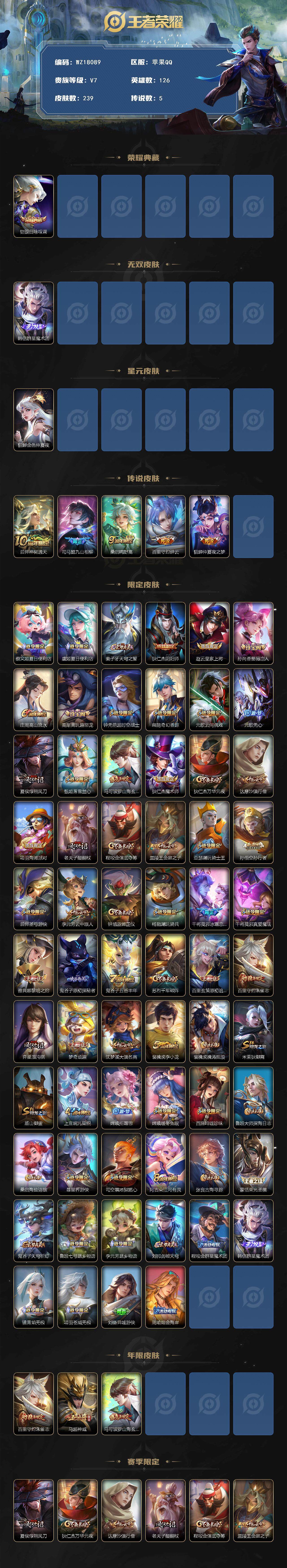 WZ03411849王者荣耀账号详情图2