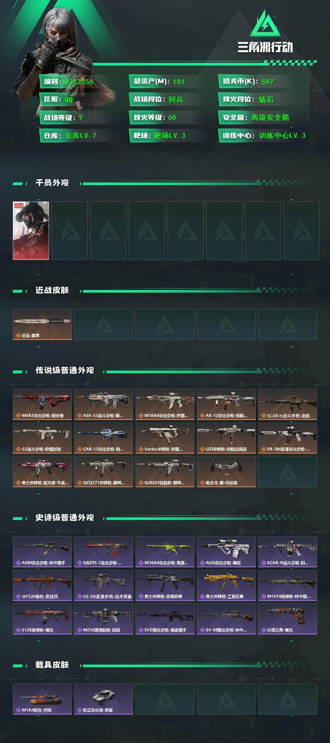 SJZEY41572三角洲行动账号详情图2