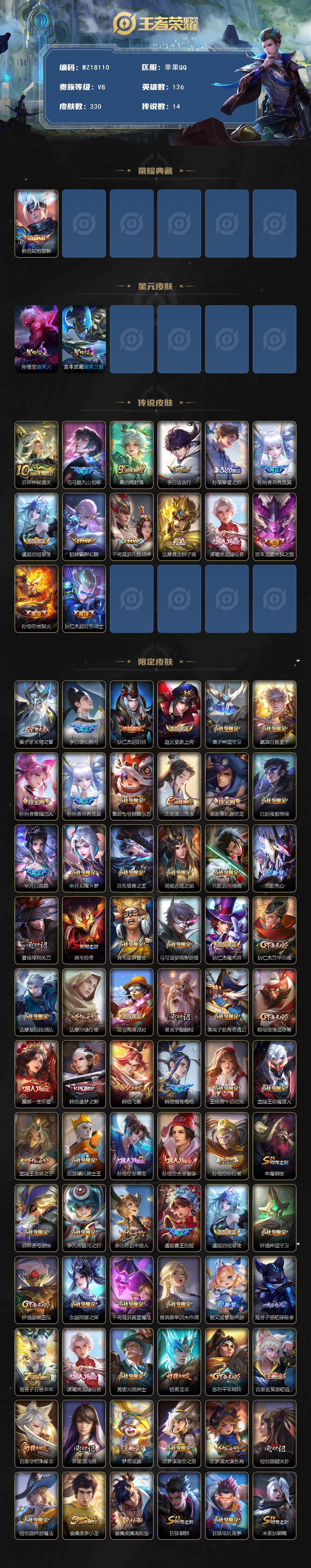 WZ03411718王者荣耀账号详情图2