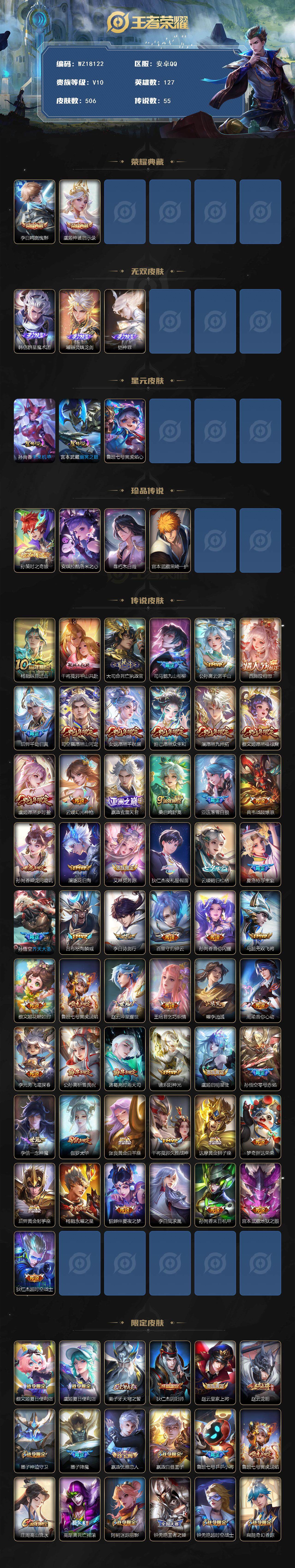 WZ0348897王者荣耀账号详情图2