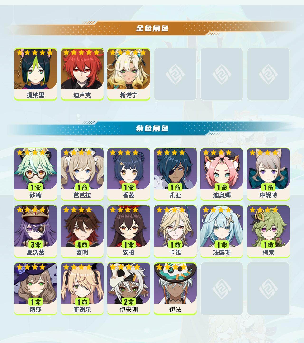 YSEY40179原神账号详情图2 YSEY40179原神账号详情图2