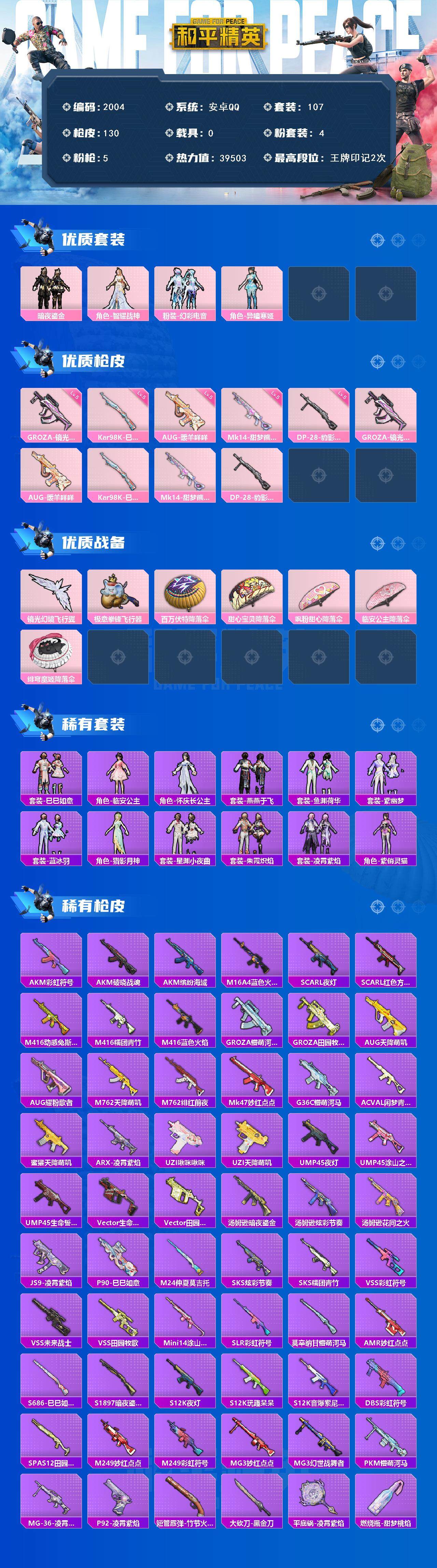 HPCMW45190和平精英账号详情图2