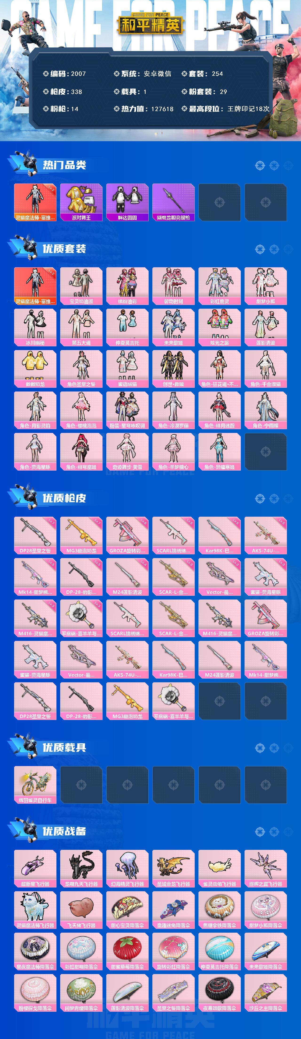 HPCMW45203和平精英账号详情图2