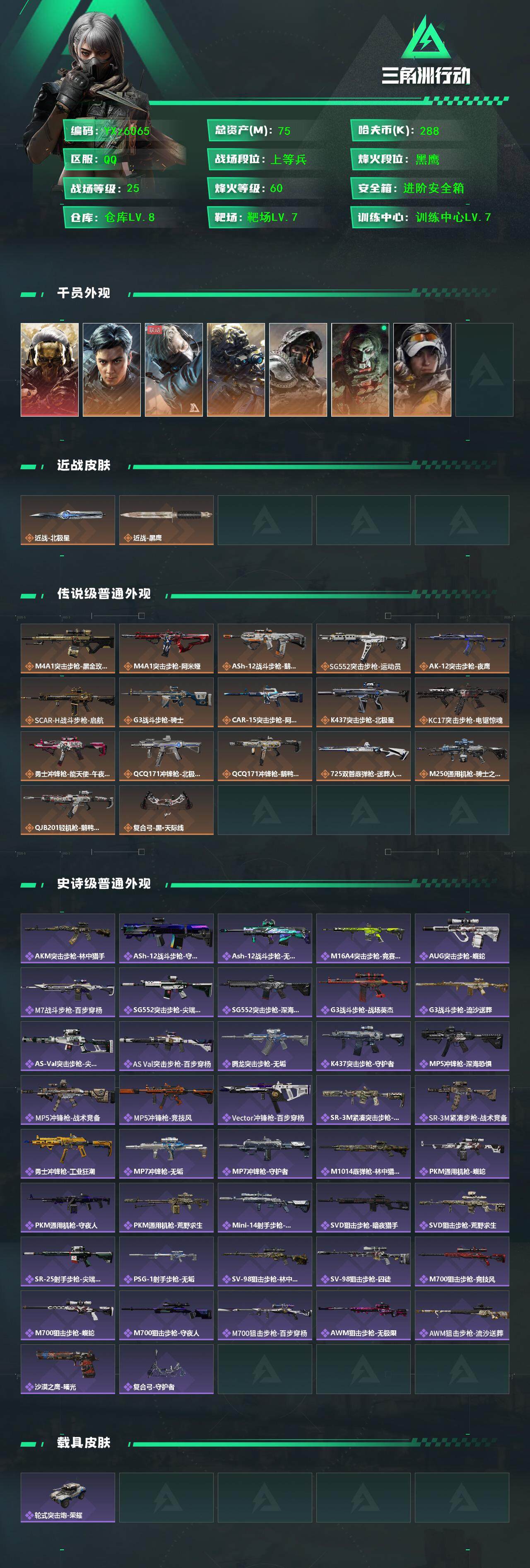 SJZCMW46464三角洲行动账号详情图2