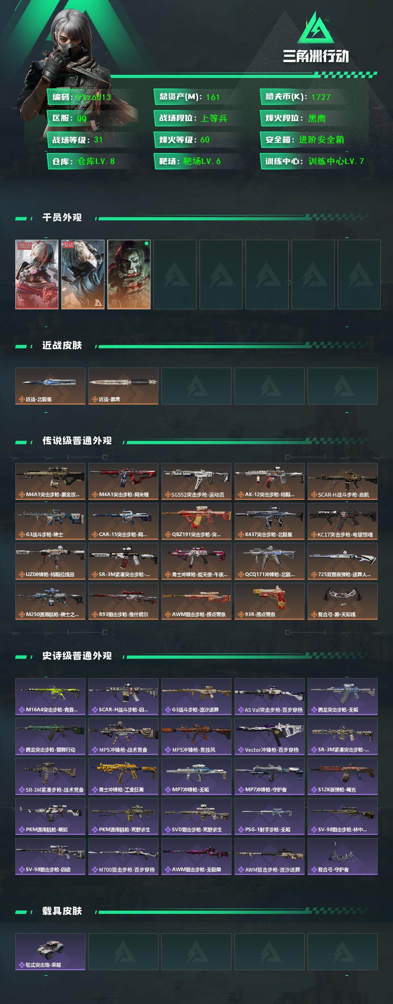 SJZCMW46445三角洲行动账号详情图2