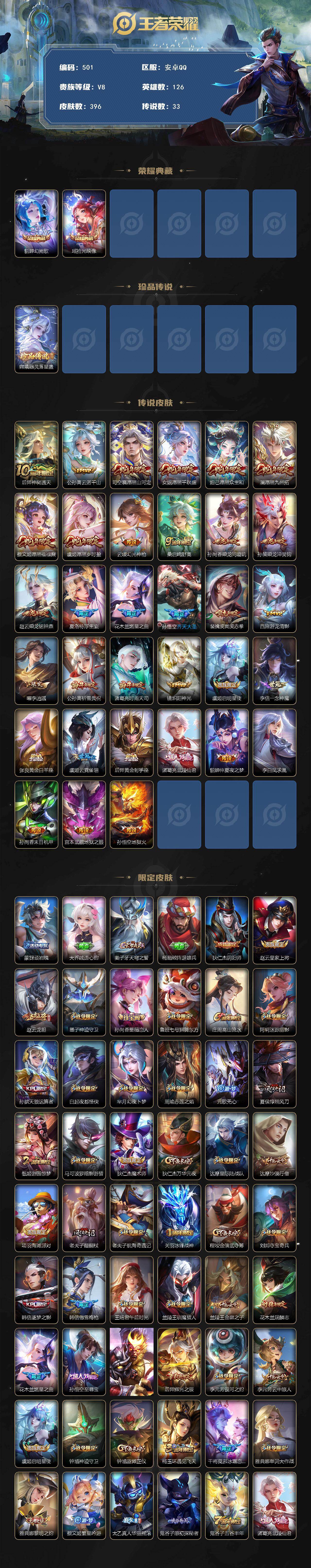 WZCMW496061王者荣耀账号详情图2