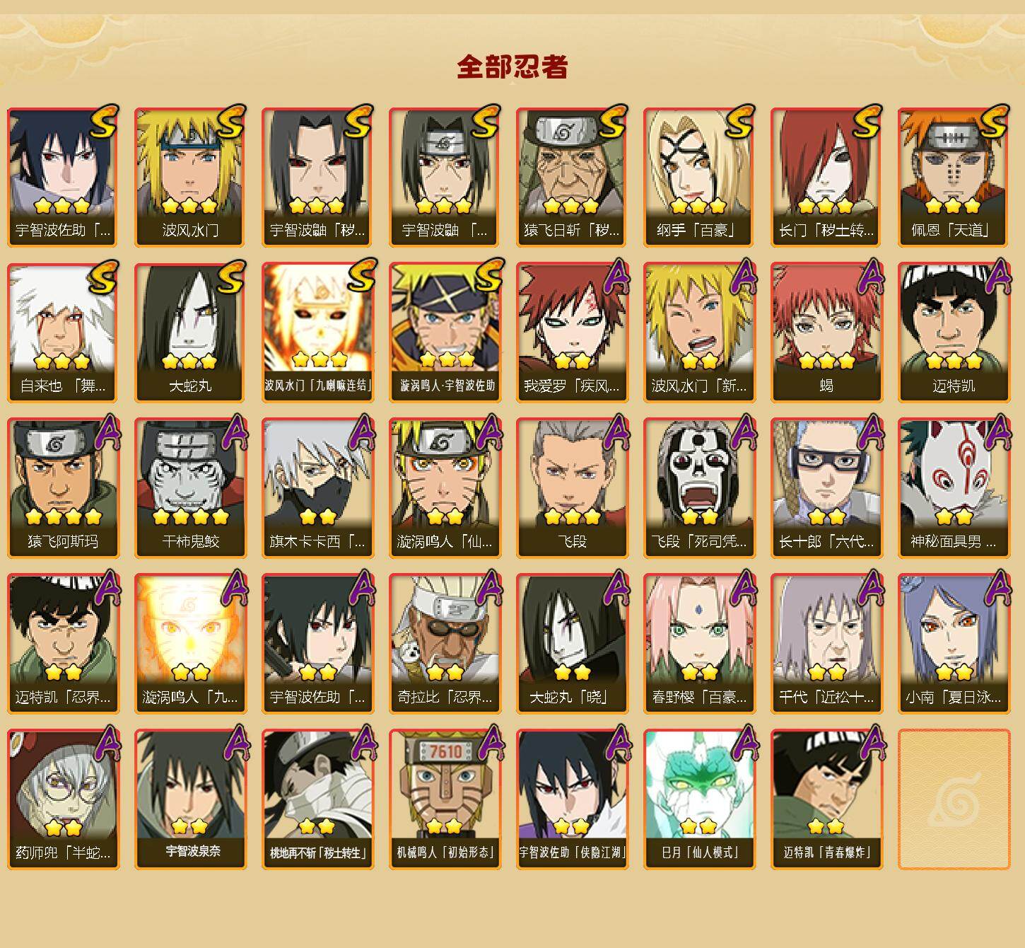 HYEY40532火影忍者账号详情图2 HYEY40532火影忍者账号详情图2