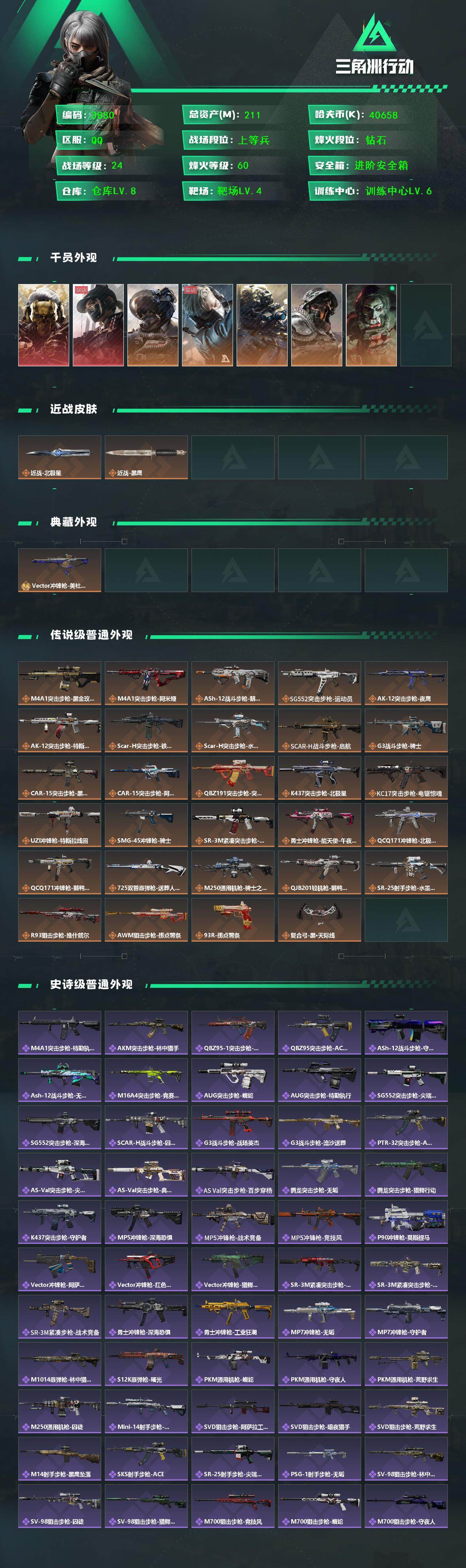 SJZCMW434395三角洲行动账号详情图2