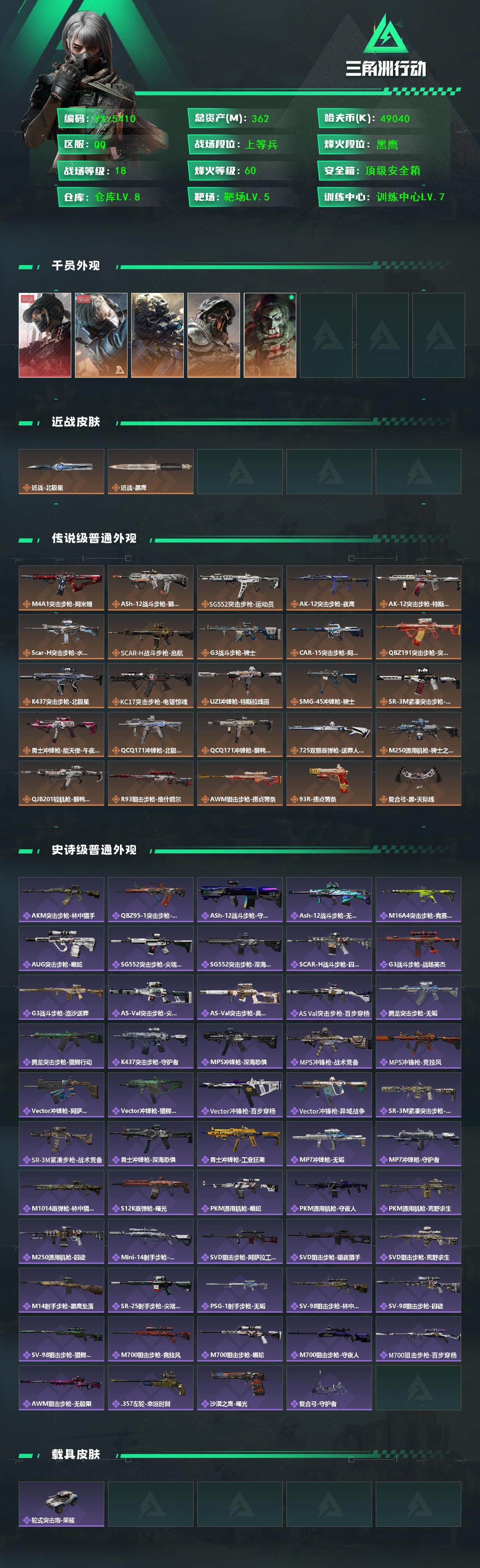 SJZCMW45413三角洲行动账号详情图2