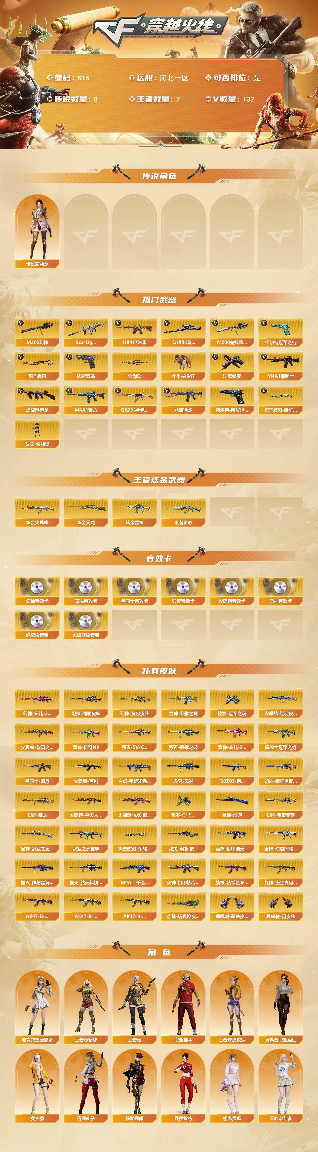 CFCMW422208穿越火线账号详情图2