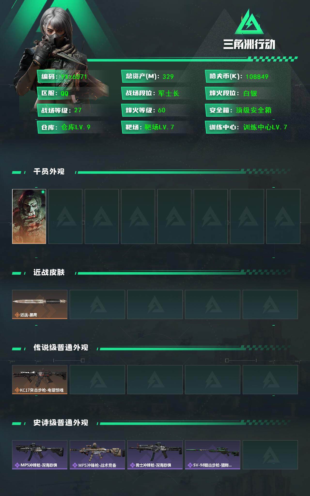 SJZCMW46467三角洲行动账号详情图2