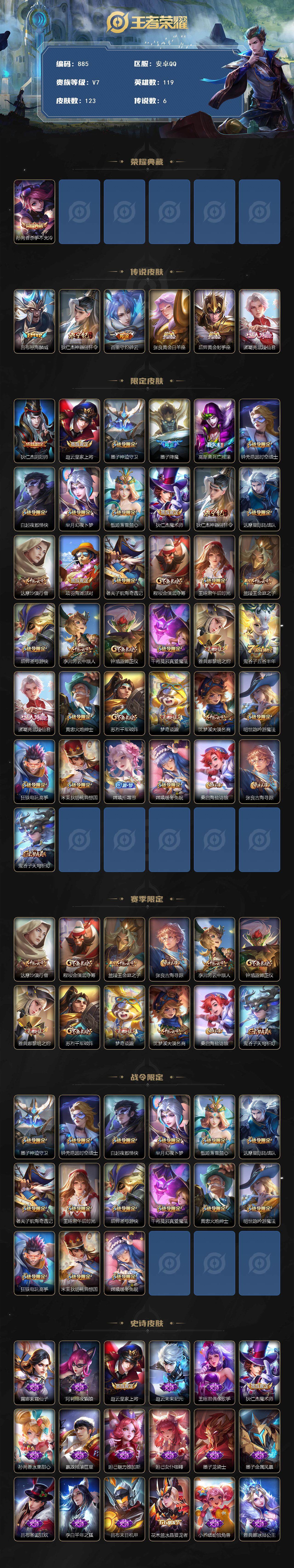 WZKG448807王者荣耀账号详情图2