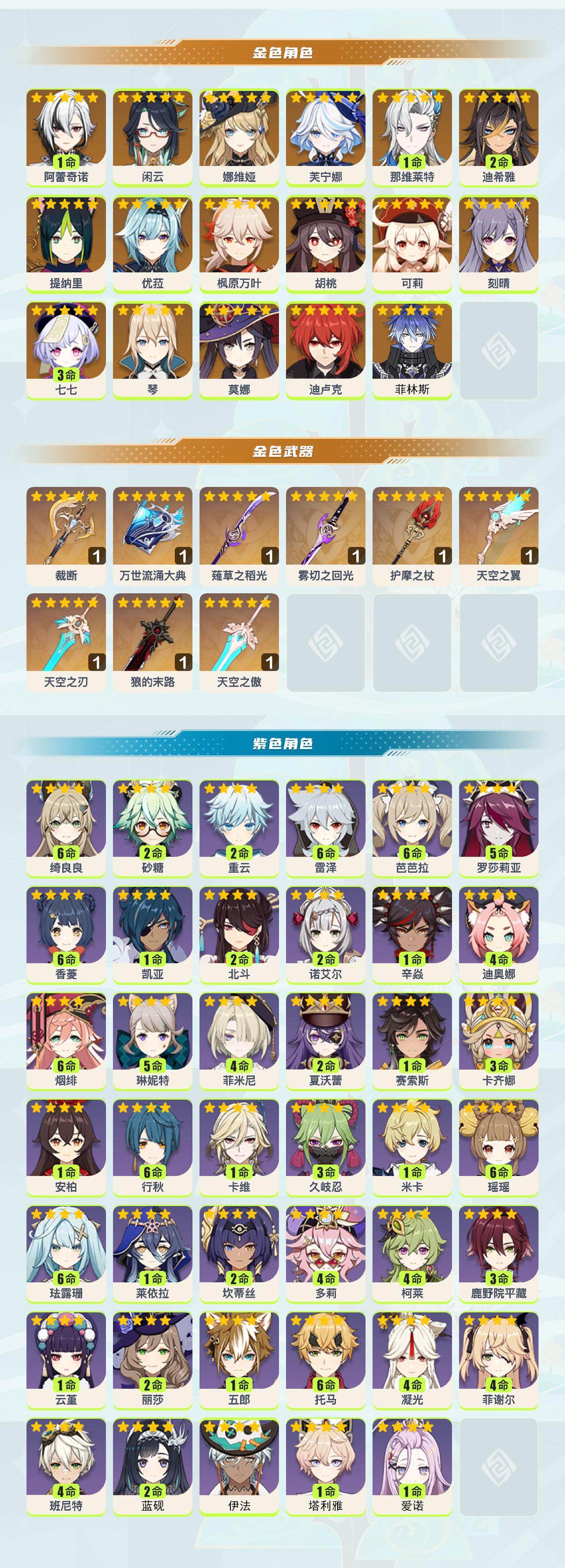 YSEY40160原神账号详情图2