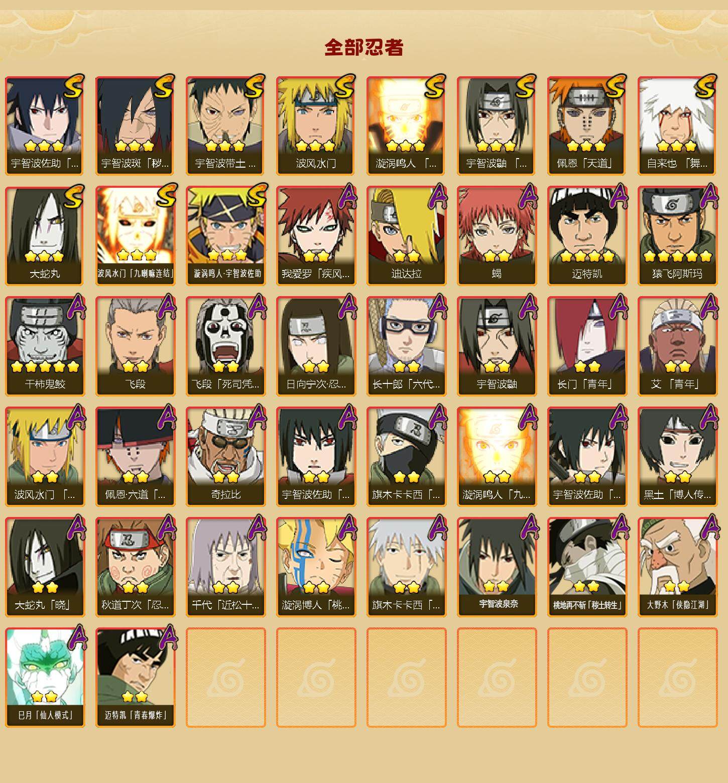 HYLFY40520火影忍者账号详情图2