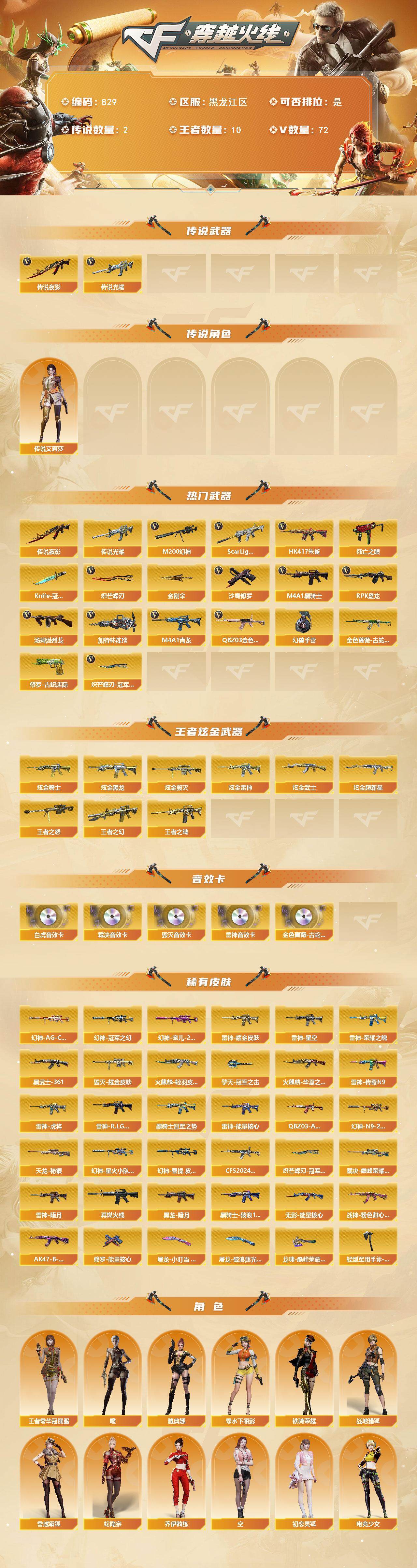 CFCMW422187穿越火线账号详情图2