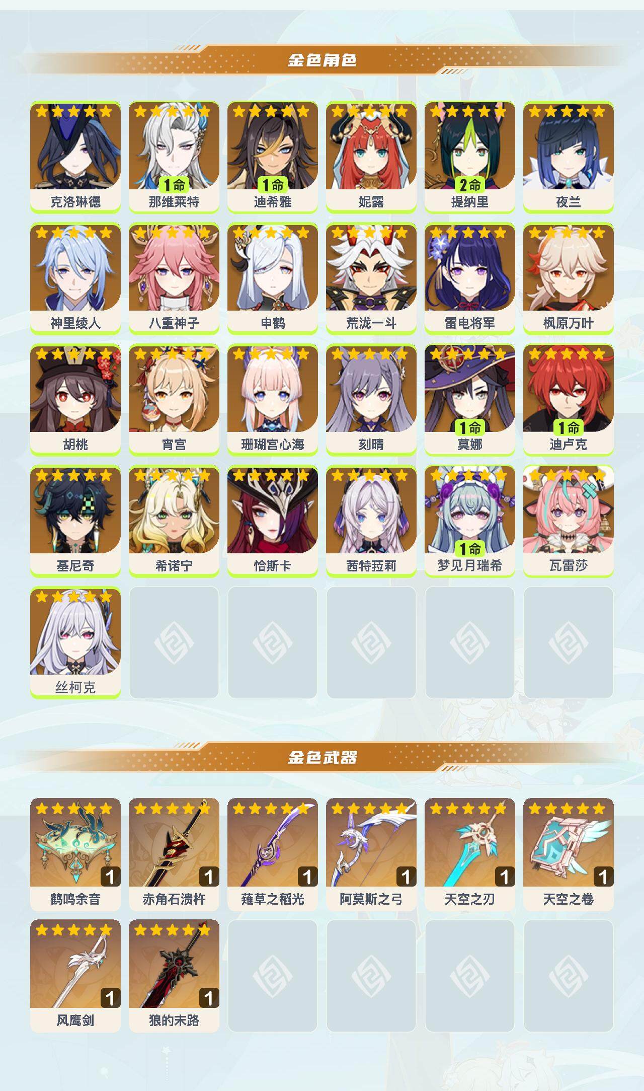 YSEY40206原神账号详情图3