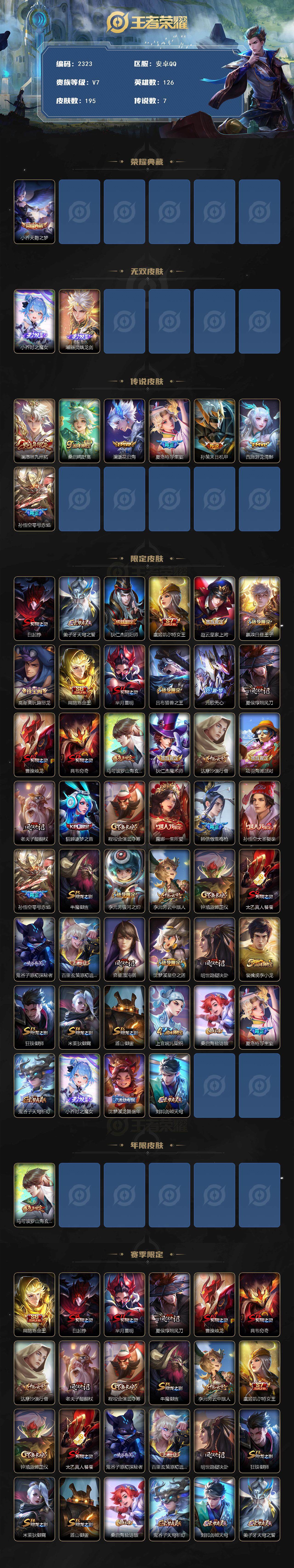 WZCMW410997王者荣耀账号详情图2