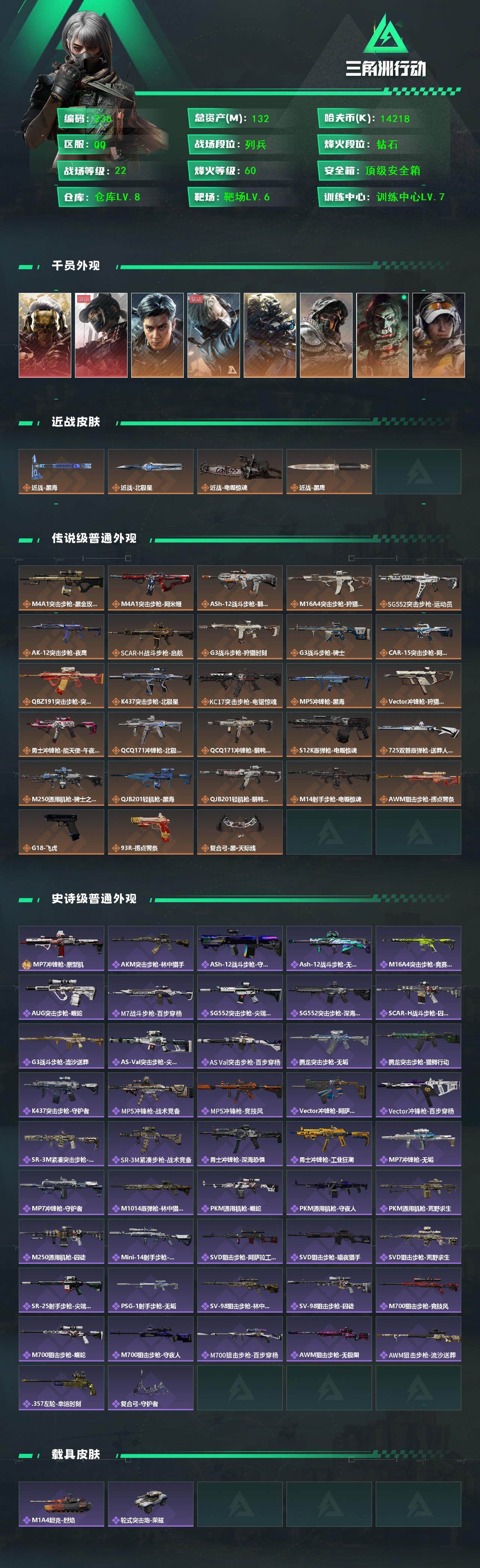 SJZCMW42561三角洲行动账号详情图2