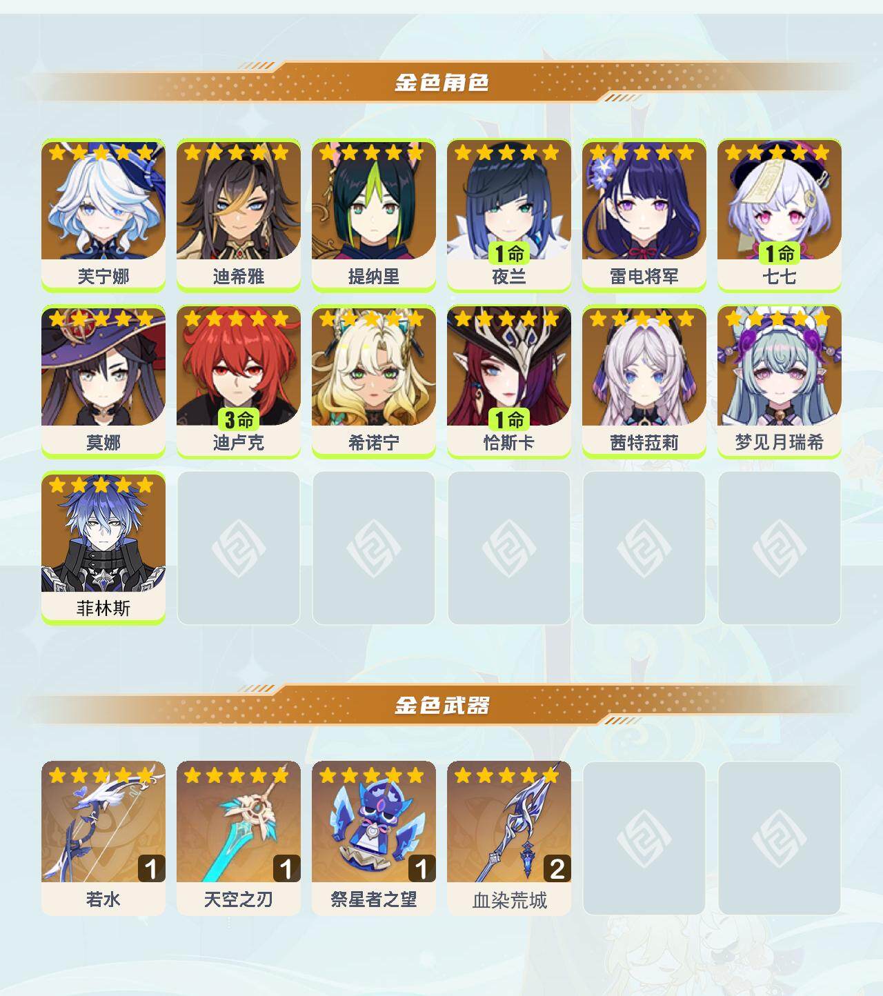 YSEY40203原神账号详情图4