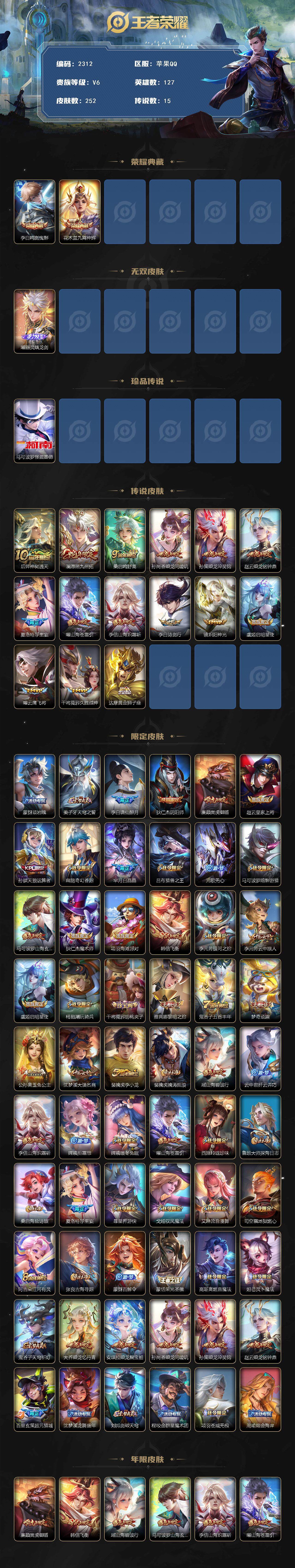 WZCMW411107王者荣耀账号详情图2