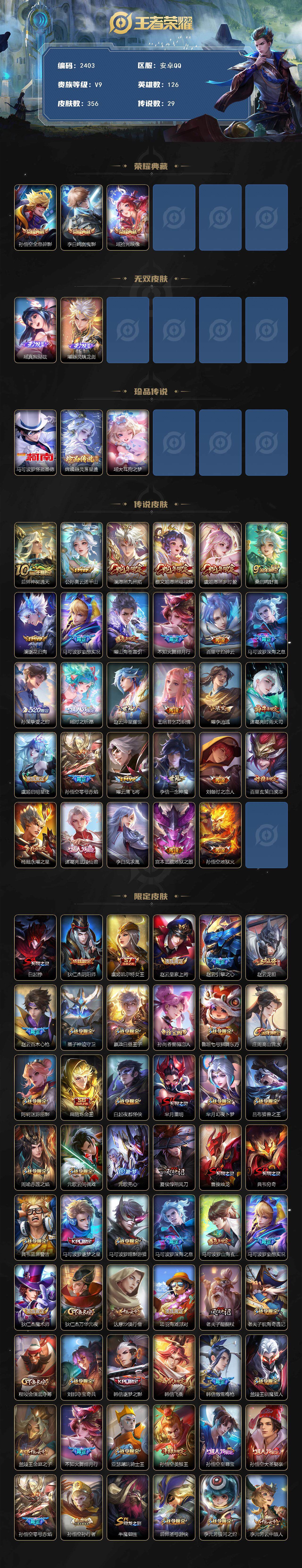 WZCMW411568王者荣耀账号详情图2