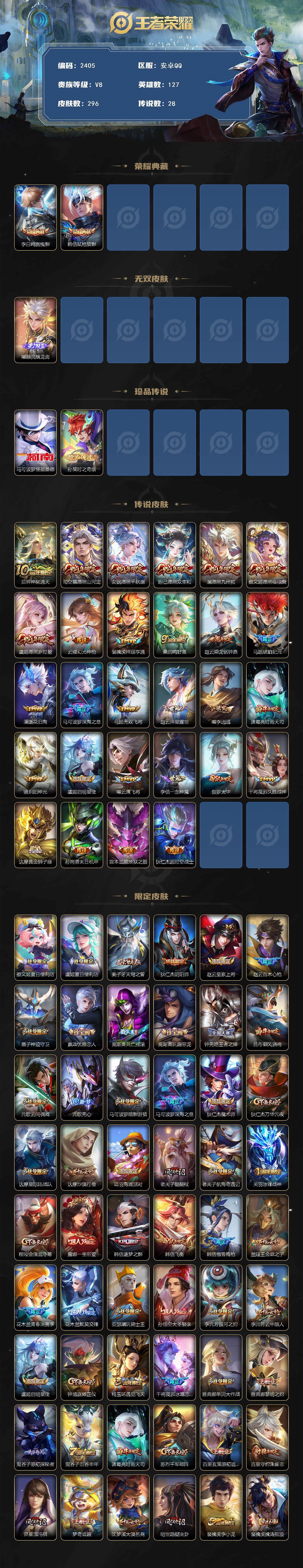 WZCMW411571王者荣耀账号详情图2