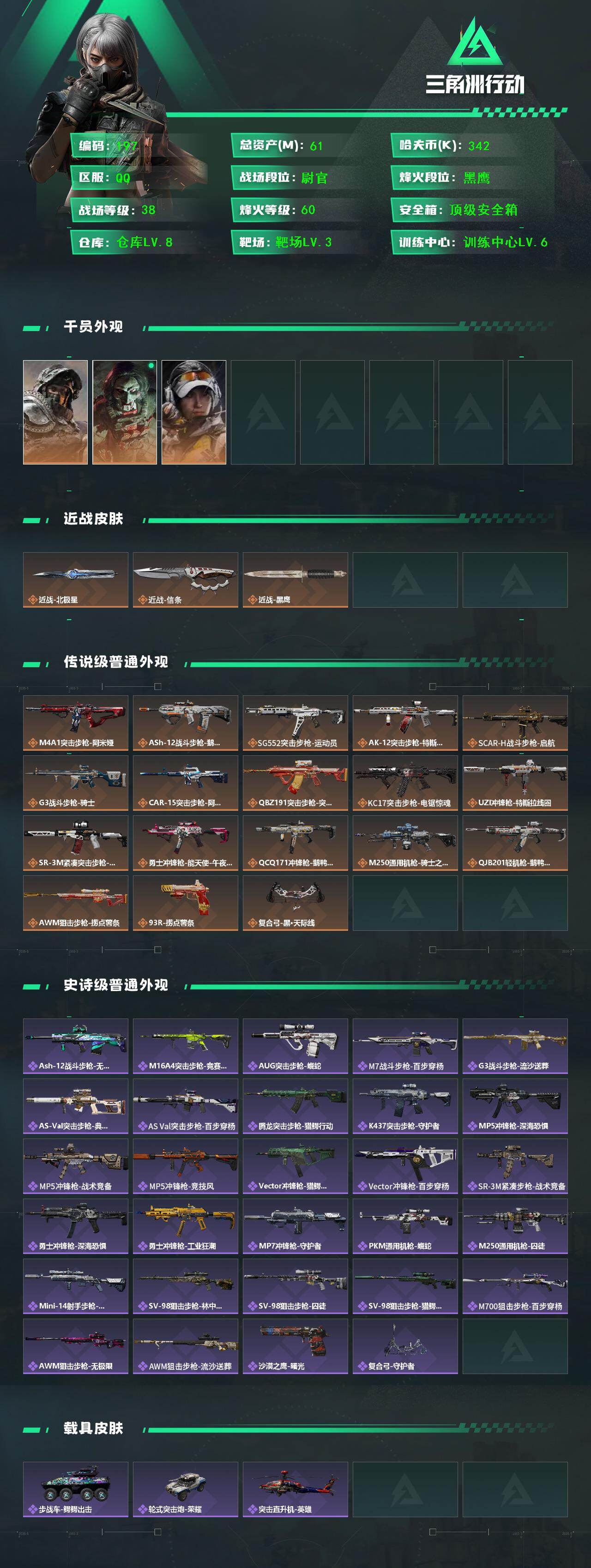 SJZCMW425978三角洲行动账号详情图2