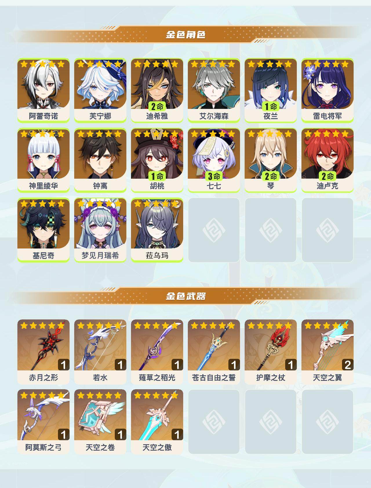 YSEY40199原神账号详情图4