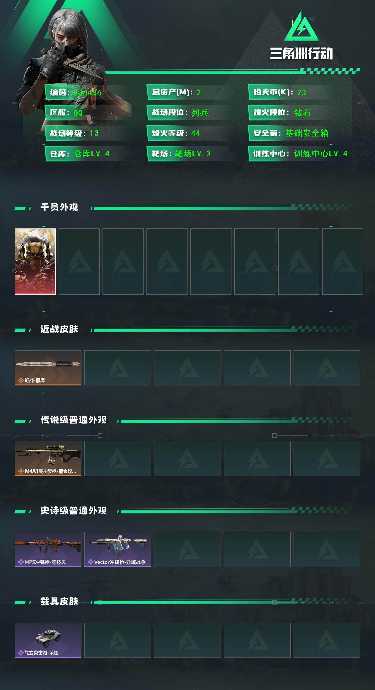 SJZEY41732三角洲行动账号详情图2